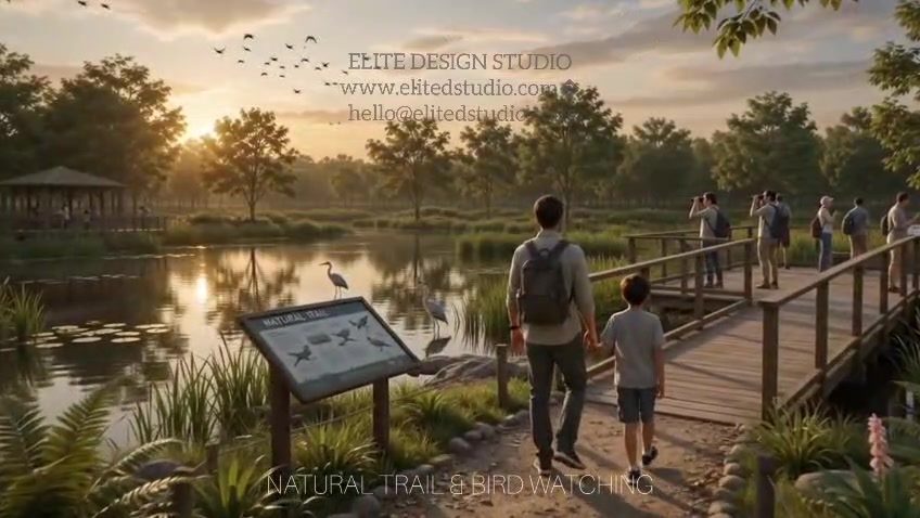 Natural trail and bird watching area, Red Sea Coastal Development