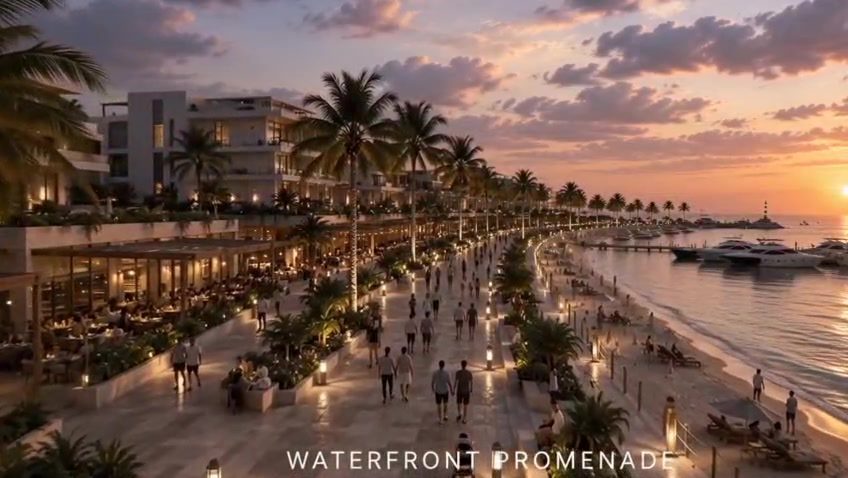 Waterfront promenade, Red Sea Coastal Development